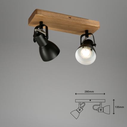 Briloner 2902-025 - Kohdevalo SPOT 2xGU10/35W/230V