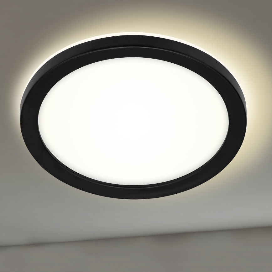 Briloner 3008-015 - LED Kattovalaisin LED/8W/230V halkaisija 21 cm musta IP44