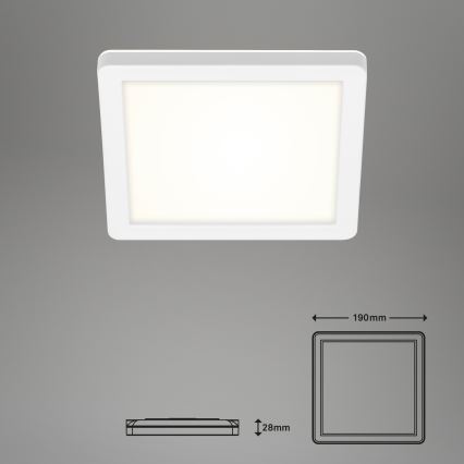 Briloner 3010-016 - LED Kattovalaisin LED/8W/230V 19x19 cm valkoinen IP44