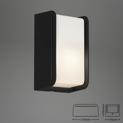 Briloner 3016-015 - Ulkoseinävalaisin BOKS 1xE27/12W/230V IP44