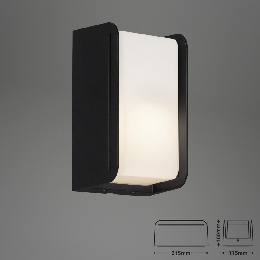 Briloner 3016-015 - Ulkoseinävalaisin BOKS 1xE27/12W/230V IP44