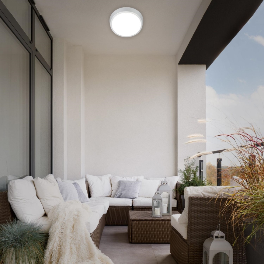 Briloner 3018-014 - LED-kattovalaisin kylpyhuoneeseen HAGEN LED/24W/230V IP44 valkoinen