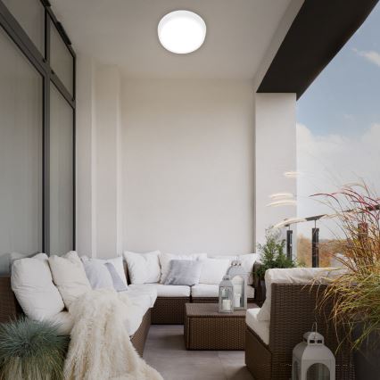 Briloner 3018-016 - LED-ulkokattovalaisin HAGEN LED/24W/230V 4000K IP44 valkoinen+
