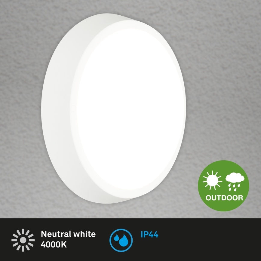 Briloner 3018-016 - LED-ulkokattovalaisin HAGEN LED/24W/230V 4000K IP44 valkoinen+