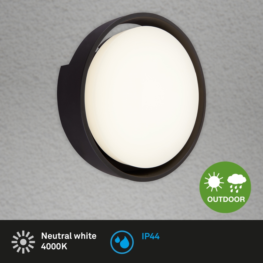 Briloner 3019-015 - LED-ulkoseinävalaisin GENUA LED/18W/230V IP44 musta