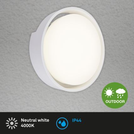 Briloner 3019-016 - LED ulkoseinävalaisin GENUA LED/18W/230V IP44 valkoinen
