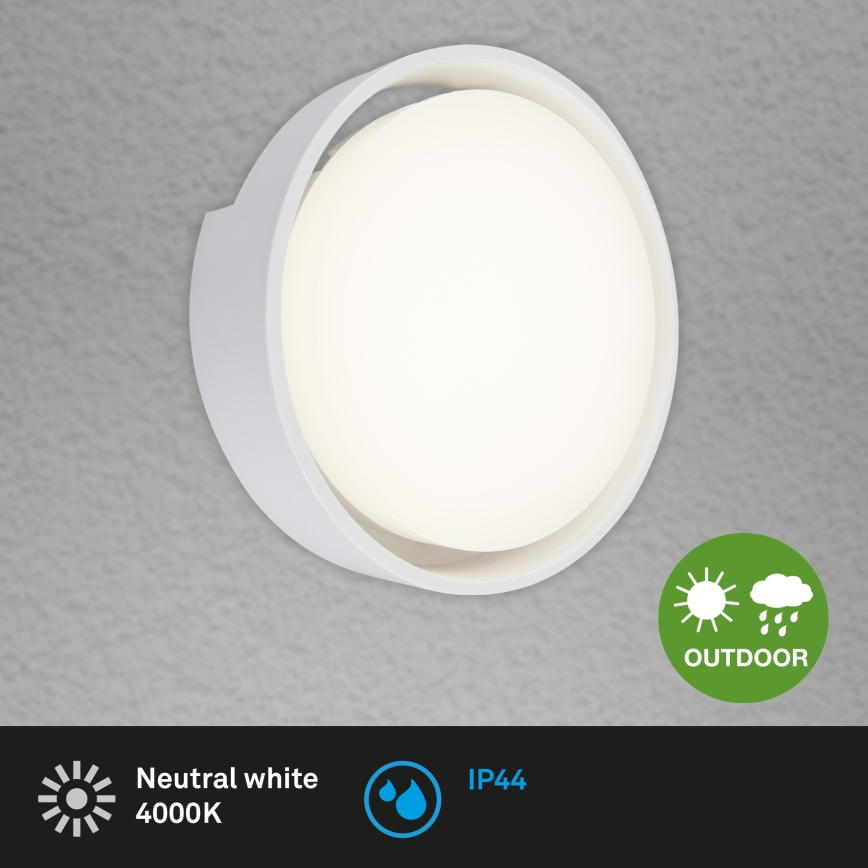 Briloner 3019-016 - LED ulkoseinävalaisin GENUA LED/18W/230V IP44 valkoinen