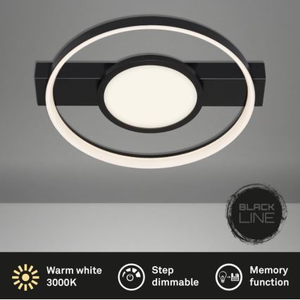 Briloner 3026-015 - Himmennettävä LED-kattovalaisin FRAME LED/33W/230V