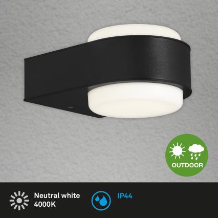 Briloner 3035-015 - LED-ulkoseinävalaisin HANAU LED/6,5W/230V IP44 musta