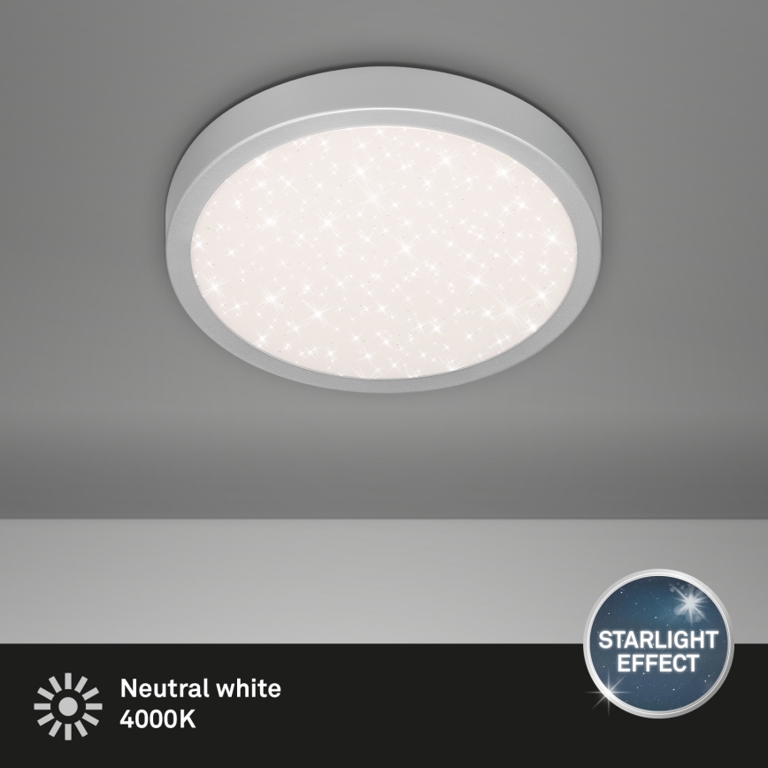 Briloner 3048-014 - LED Kattovalo RUNA LED/18W/230V hopea