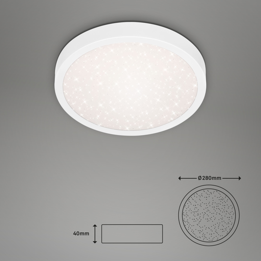 Briloner 3048-016 - LED-kattovalaisin RUNA LED/18W/230V valkoinen