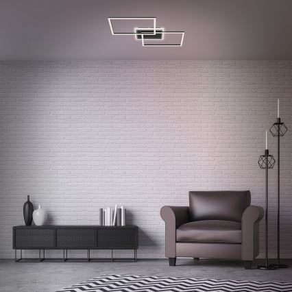 Briloner 3049-015 - Himmennettävä LED-kattovalaisin FRAME LED/40W/230V + kauko-ohjaus