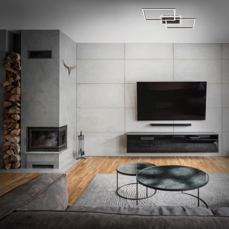 Briloner 3049-015 - Himmennettävä LED-kattovalaisin FRAME LED/40W/230V + kauko-ohjaus
