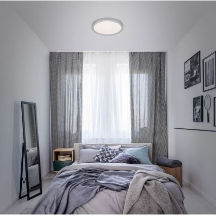 Briloner 3071-014 - LED-kattovalaisin RUNA LED/24W/230V hopea