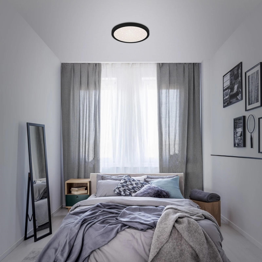 Briloner 3071-015 - LED-kattovalaisin RUNA LED/24W/230V musta