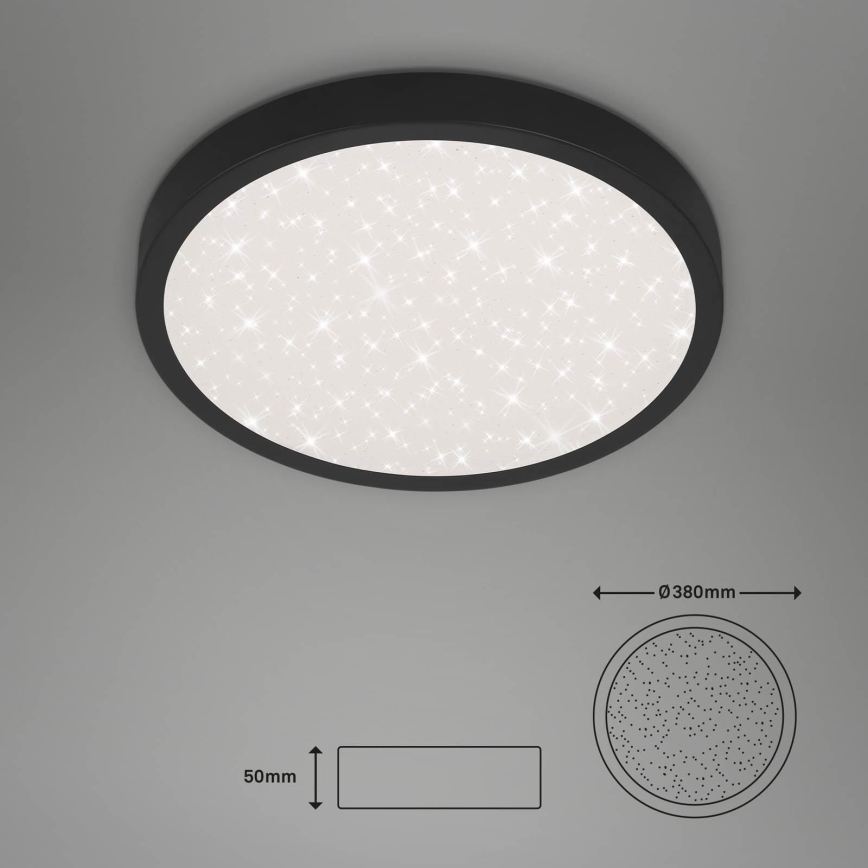 Briloner 3071-015 - LED-kattovalaisin RUNA LED/24W/230V musta