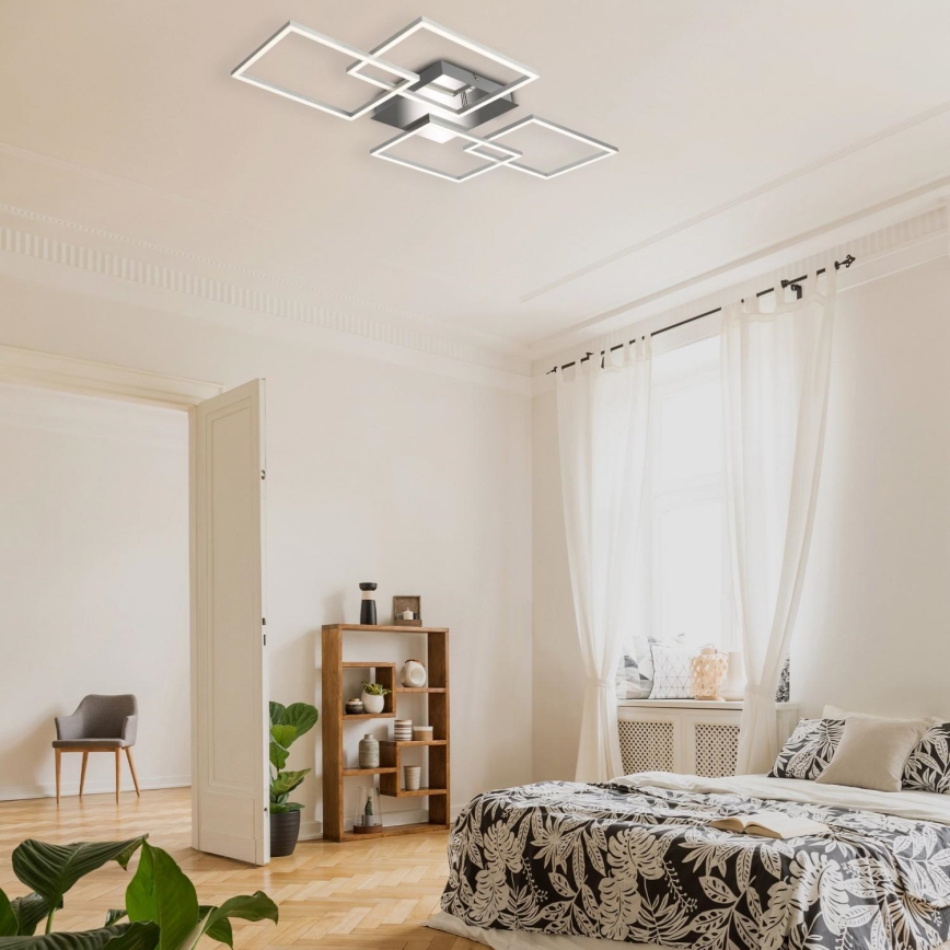 Briloner 3091-018 - Himmennettävä LED-kattovalaisin FRAME LED/30W/230V kiiltävä kromi