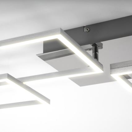Briloner 3091-018 - Himmennettävä LED-kattovalaisin FRAME LED/30W/230V kiiltävä kromi