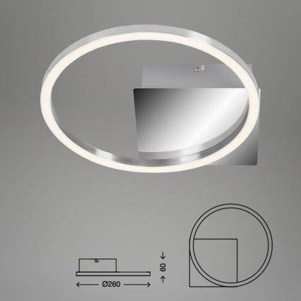 Briloner 3106-018 - LED Himmennettävä kattovalo FRAMES LED/7,5W/230V