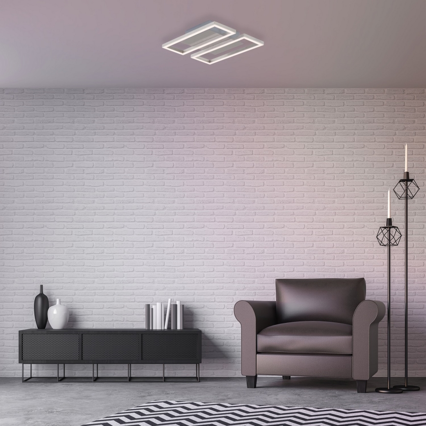Briloner 3107-012 - Himmennettävä LED-kattovalaisin FRAME 2xLED/7,25W/230V