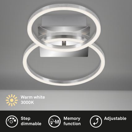 Briloner 3110-018 - LED Himmennettävä kattovalo FRAMES LED/16W/230V