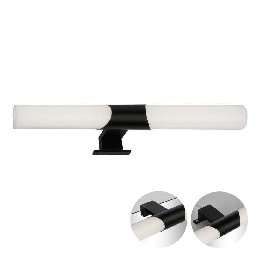 Briloner 3113-115 - Kylpyhuoneen LED-peilivalo LED/12W/230V IP44 47 cm musta