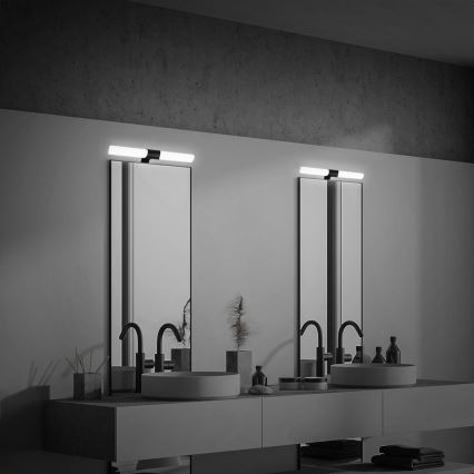 Briloner 3113-115 - Kylpyhuoneen LED-peilivalo LED/12W/230V IP44 47 cm musta