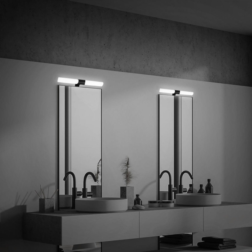 Briloner 3113-115 - Kylpyhuoneen LED-peilivalo LED/12W/230V IP44 47 cm musta