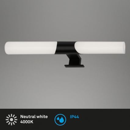 Briloner 3113-115 - Kylpyhuoneen LED-peilivalo LED/12W/230V IP44 47 cm musta