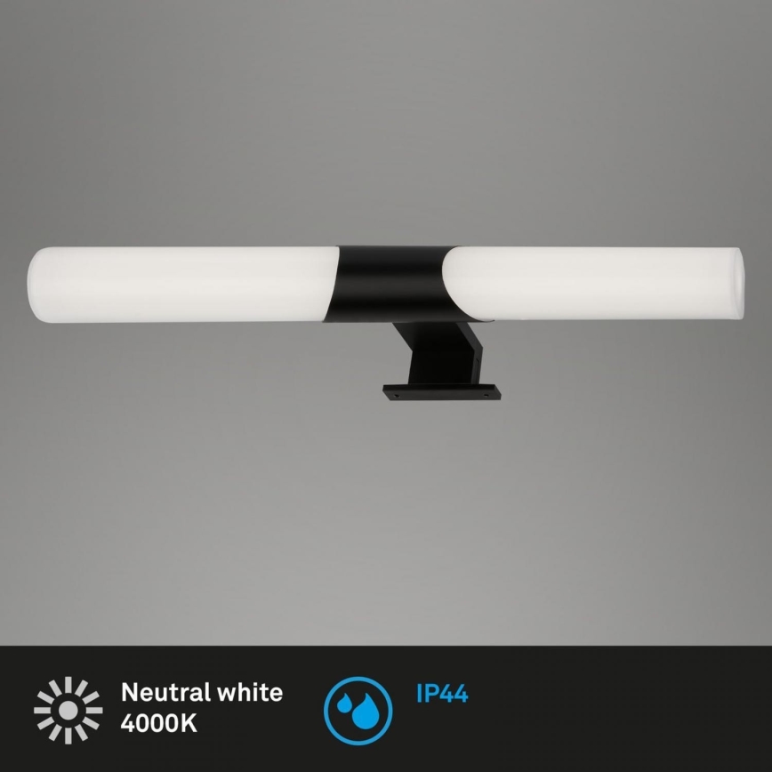 Briloner 3113-115 - Kylpyhuoneen LED-peilivalo LED/12W/230V IP44 47 cm musta