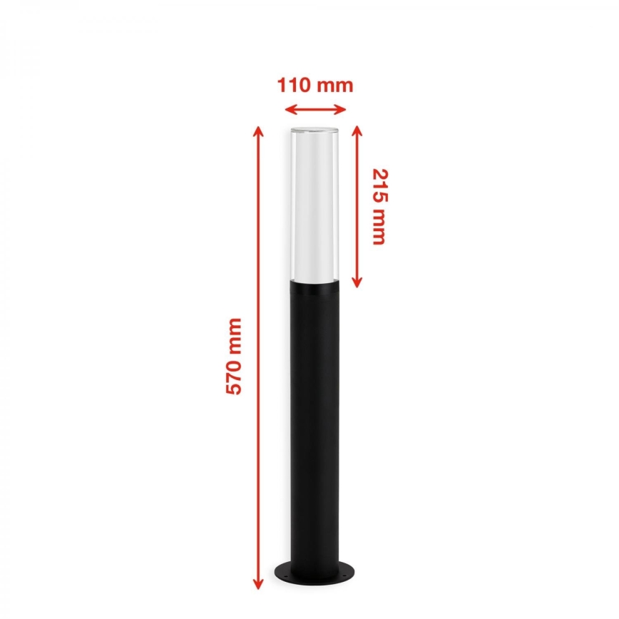 Briloner 311405TF - LED-ulkolamppu LED/8W/230V IP44 4000K 57 cm musta
