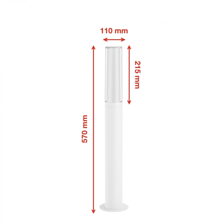 Briloner 311406TF - LED-ulkolamppu LED/8W/230V IP44 4000K 57 cm valkoinen