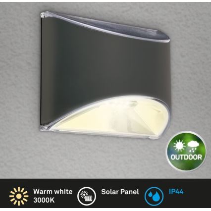 Briloner 3133015 - LED-seinäaurinkovalaisin LED/2W/3,7V IP44 3000K