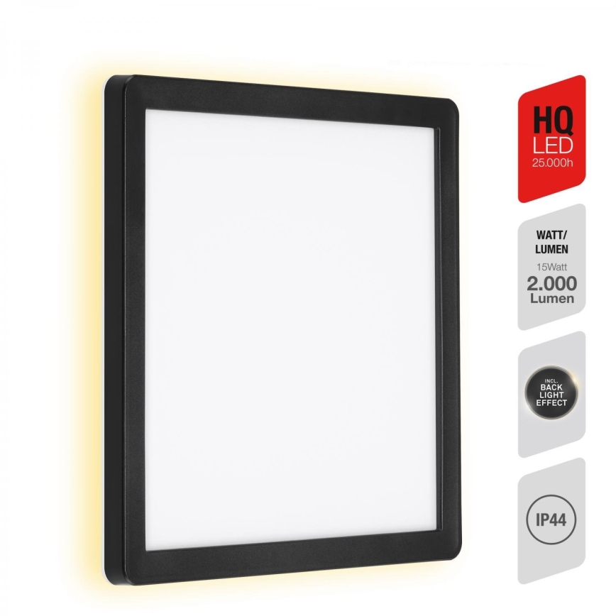 Briloner 313505TF - LED-ulkoseinävalaisin LED/15W/230V IP44 4000K musta
