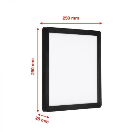 Briloner 313505TF - LED-ulkoseinävalaisin LED/15W/230V IP44 4000K musta
