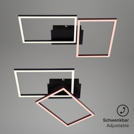 Briloner 3149-018 - LED Himmennettävä pinta-asennettava kattokruunu FRAME 2xLED/15W/230V + kauko-ohjain