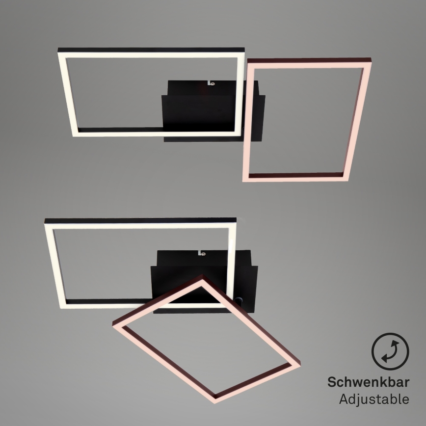 Briloner 3149-018 - LED Himmennettävä pinta-asennettava kattokruunu FRAME 2xLED/15W/230V + kauko-ohjain