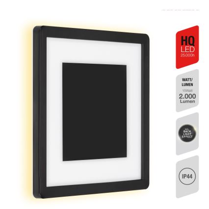 Briloner 315905TF - LED-ulkoseinävalaisin LED/15W/230V IP44 4000K musta