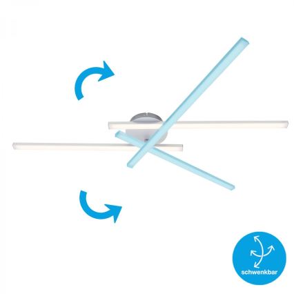 Briloner 3163-029 - Kiinteä LED-kattokruunu GO 2xLED/9W/230V