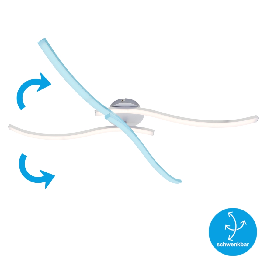 Briloner 3165-029 - Kiinteä LED-kattokruunu GO 2xLED/9W/230V