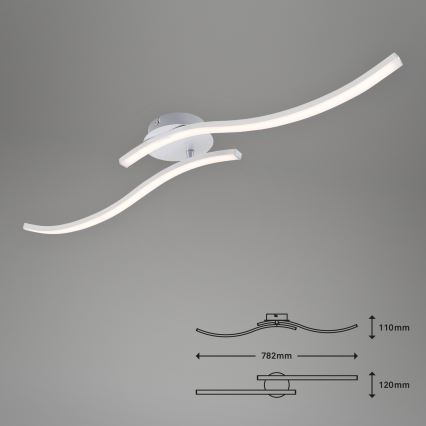 Briloner 3165-029 - Kiinteä LED-kattokruunu GO 2xLED/9W/230V