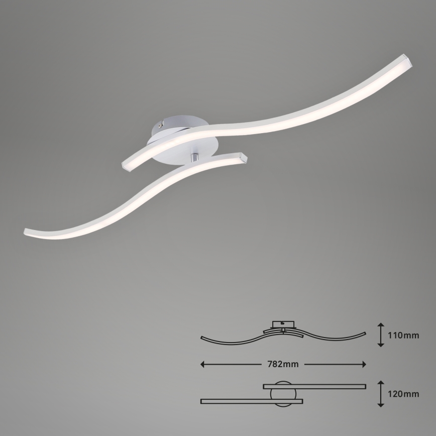 Briloner 3165-029 - Kiinteä LED-kattokruunu GO 2xLED/9W/230V