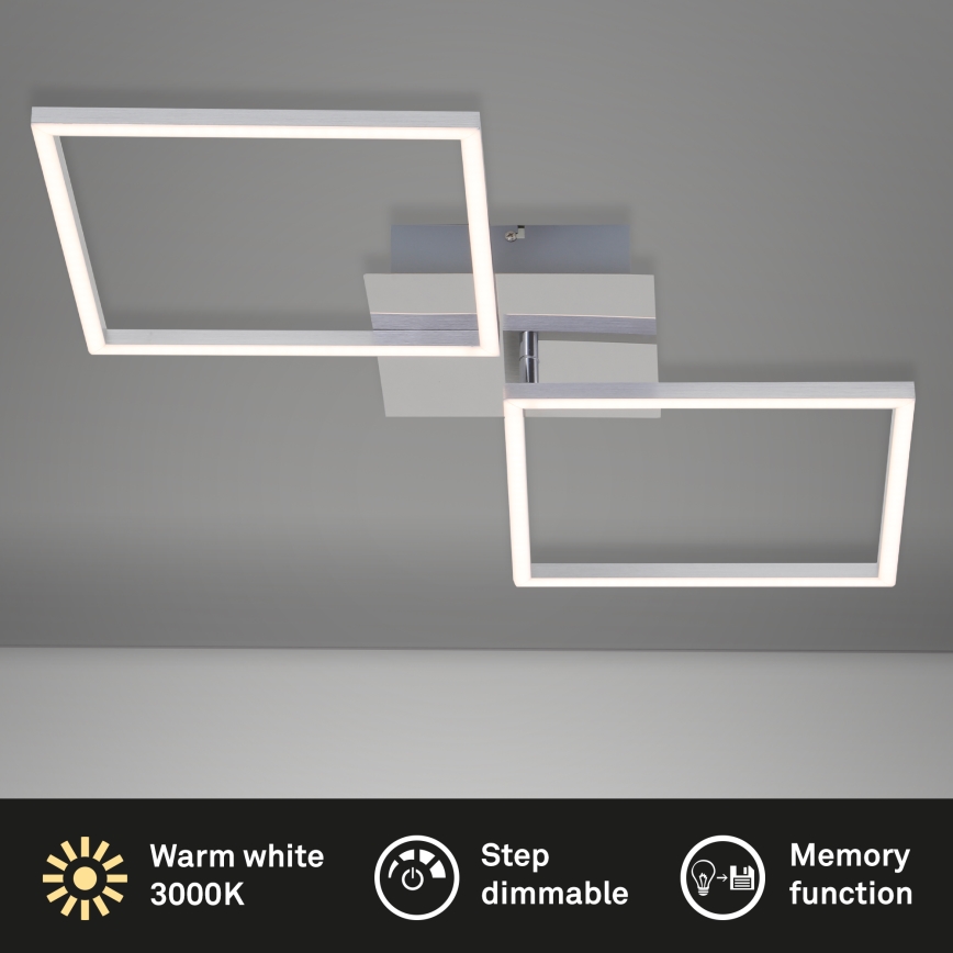 Briloner 3182-018 - Himmennettävä LED-kattovalaisin FRAME 2xLED/15,5W/230V