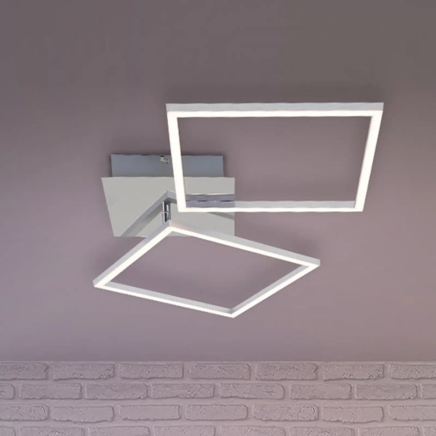 Briloner 3192-018 - LED-kattovalaisin FRAMES 2xLED/16W/230V