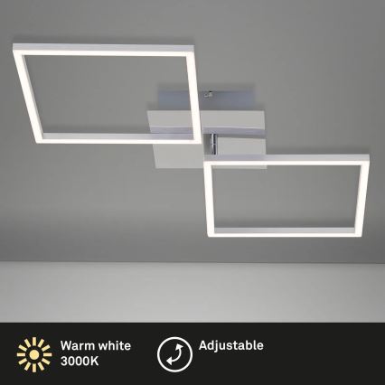 Briloner 3192-018 - LED-kattovalaisin FRAMES 2xLED/16W/230V