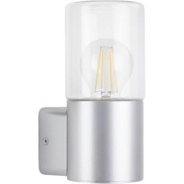 Briloner 320504TF - Ulkoseinävalaisin 1xE27/12W/230V IP44 hopea