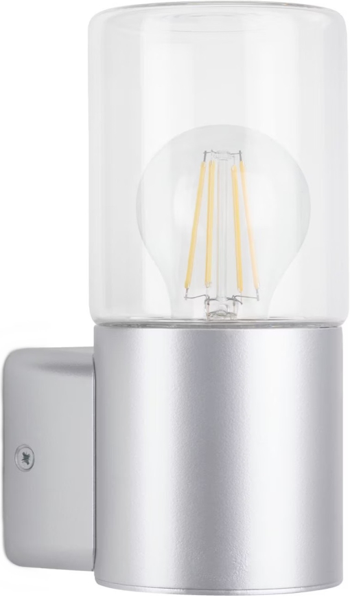 Briloner 320504TF - Ulkoseinävalaisin 1xE27/12W/230V IP44 hopea