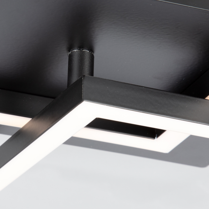Briloner 3210-015 - Himmennettävä LED-kattovalaisin FRAME 2xLED/11W/230V musta