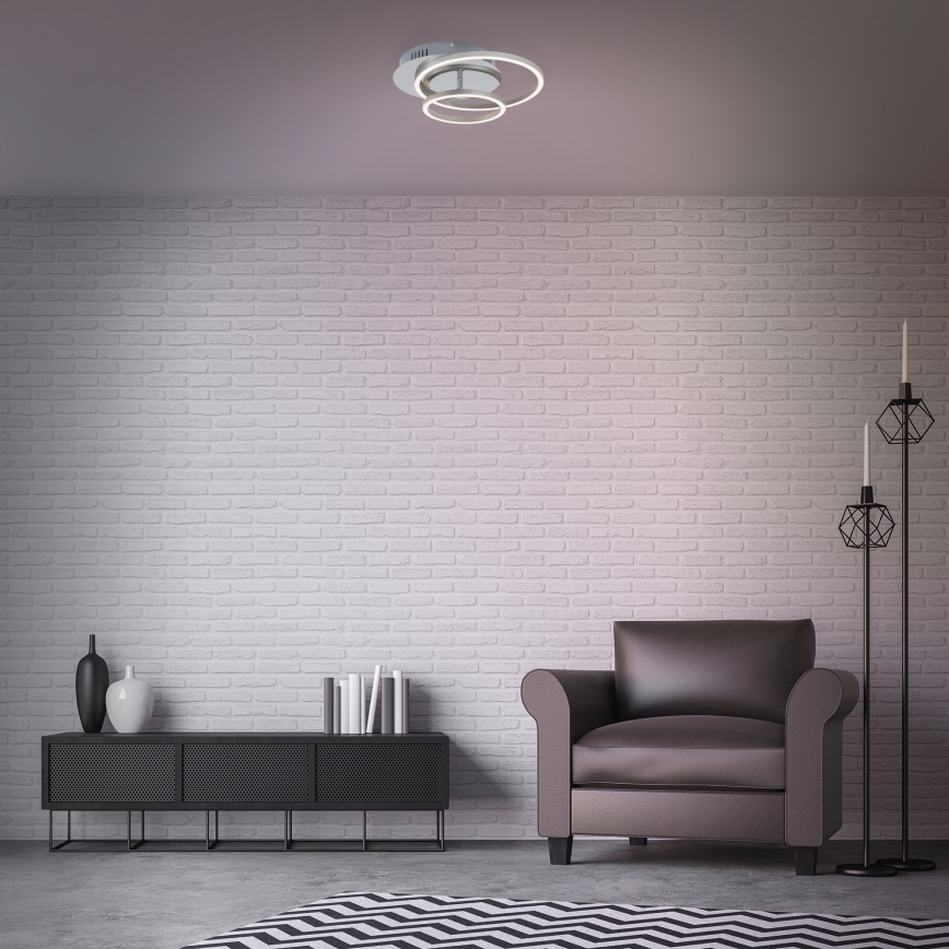 Briloner 3222-018 - LED Himmennettävä kattovalo FRAMES LED/30W/230V
