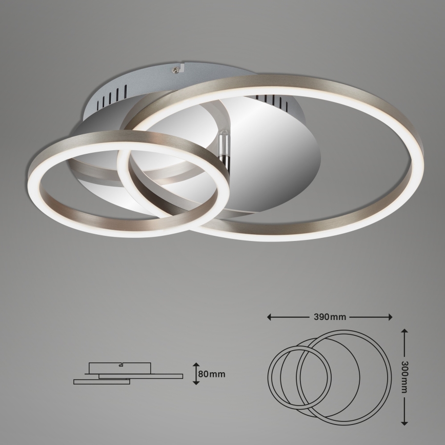 Briloner 3222-018 - LED Himmennettävä kattovalo FRAMES LED/30W/230V